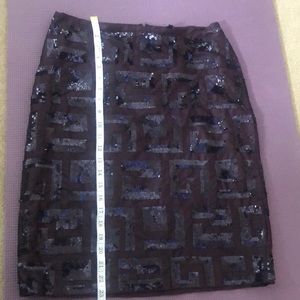 French Connection Sequined plum skirt